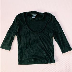 Black Choker Crop Top